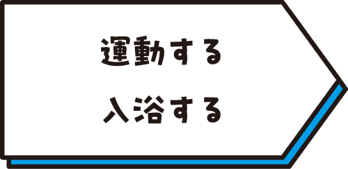 運動する　入浴する
