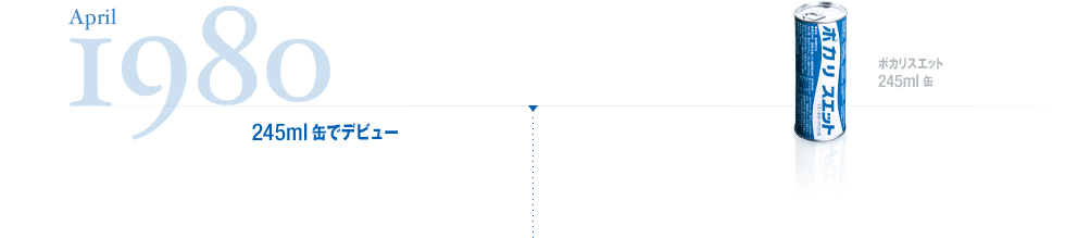 April,1980 245ml缶でデビュー